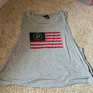 Pure Barre American Flag Crop Tank